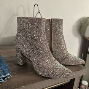 Betsey Johnson rhinestone boots